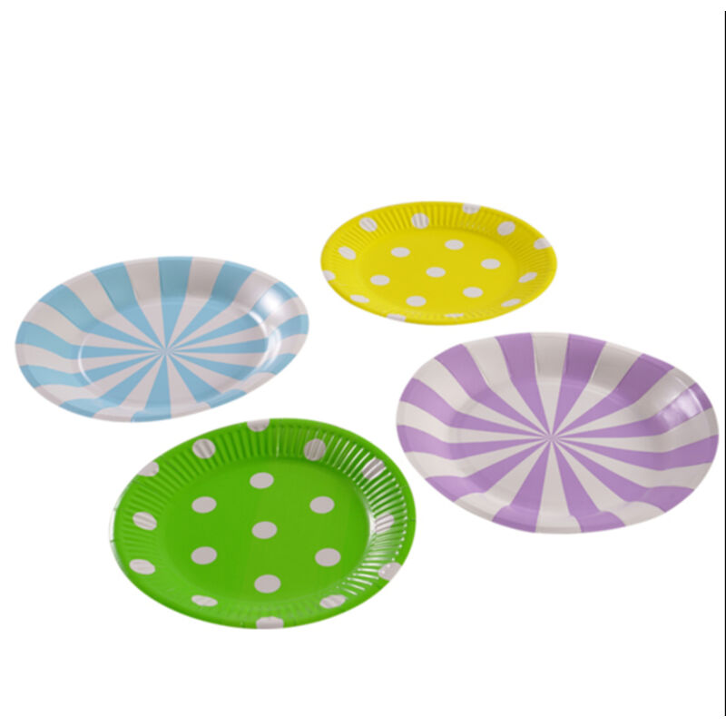 Factory sale Cake plates Paper plates customized printed disposable party plates cake box