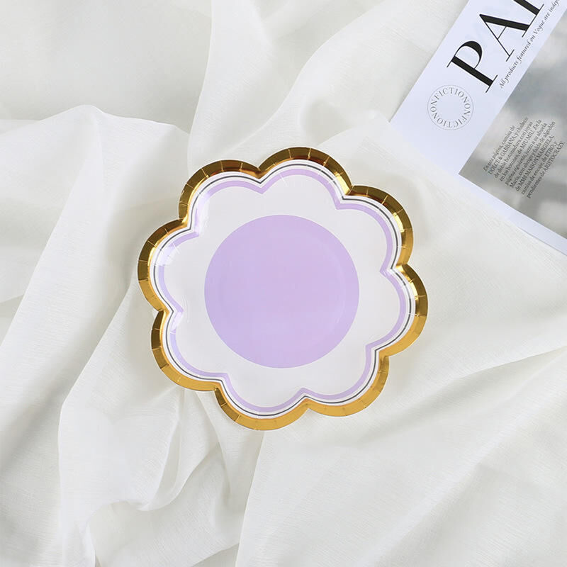 Factory price Disposable paper plate Party paper plate dessert table cake plate