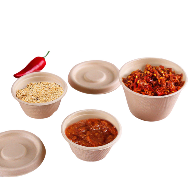 Eco-friendly Biodegradable Bagasse Oval Food Containers Sugarcane Lunch Bowl with Lid