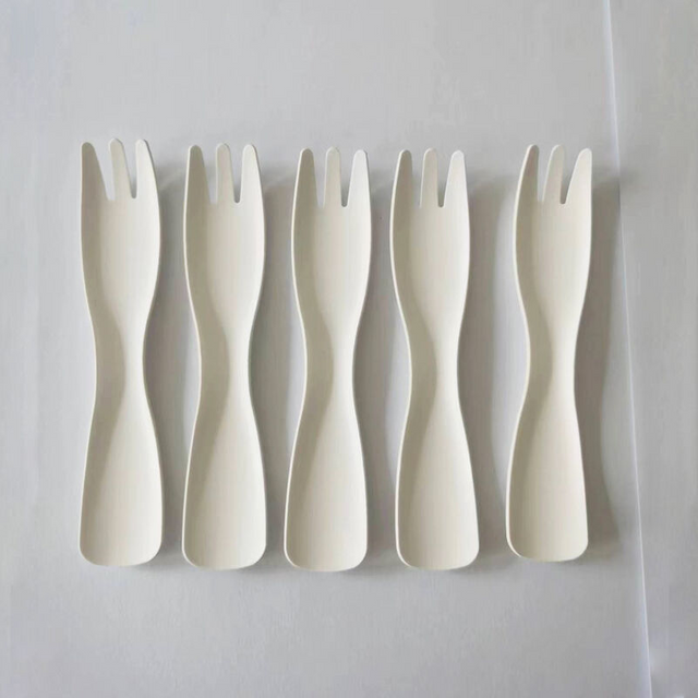 High quality OEM Paper fork knife Biodegradable cutlery Disposable cake fork
