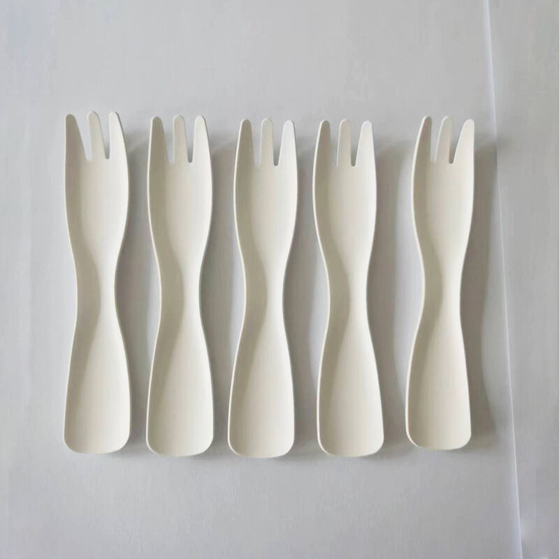 High quality OEM Paper fork knife Biodegradable cutlery Disposable cake fork