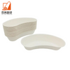 New novelty moon sugarcane bowls, disposable bagasse pulp crescent tray
