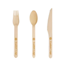 Eco-Friendly Bamboo Reusable Cutlery Bamboo Cutlery Set Wooden Bamboo Knife Fork Spoon Travel Sets