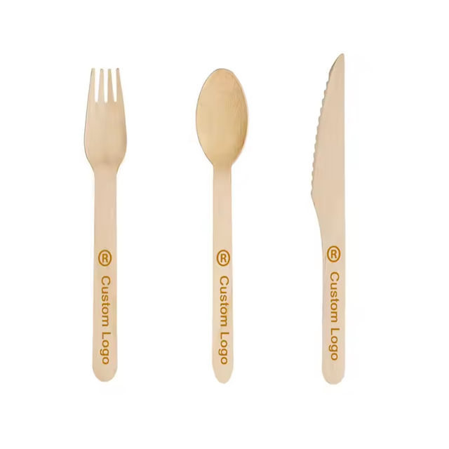 Eco-Friendly Bamboo Reusable Cutlery Bamboo Cutlery Set Wooden Bamboo Knife Fork Spoon Travel Sets