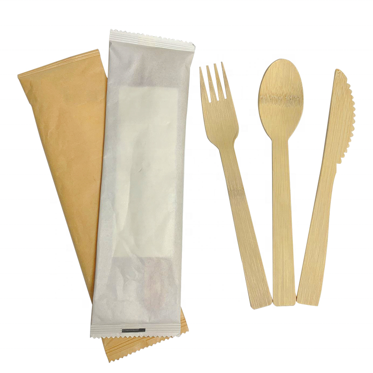 Biodegradable wooden knife spoons and forks disposable wooden cutlery for party