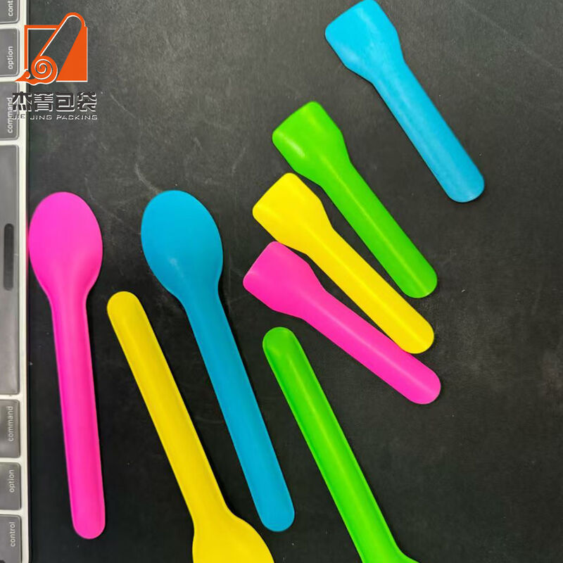 Biodegradable cornstarch disposable cutlery set cornstarch yogurt scoop compostable disposable cutlery