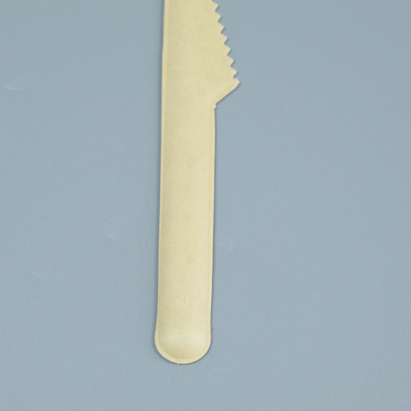 Biodegradable Compostable Sugarcane Bagasse Paper Cutlery Fiber Pulp Fork Knife Spoon Cutlery