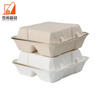 Fast food takeaway boxes biodegradable meal prep lunch box sugarcane pulp food containers