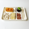 Bagasse 6 Compartmnet Tray Einweg-Serviert abletts mit mehreren Lebensmitteln