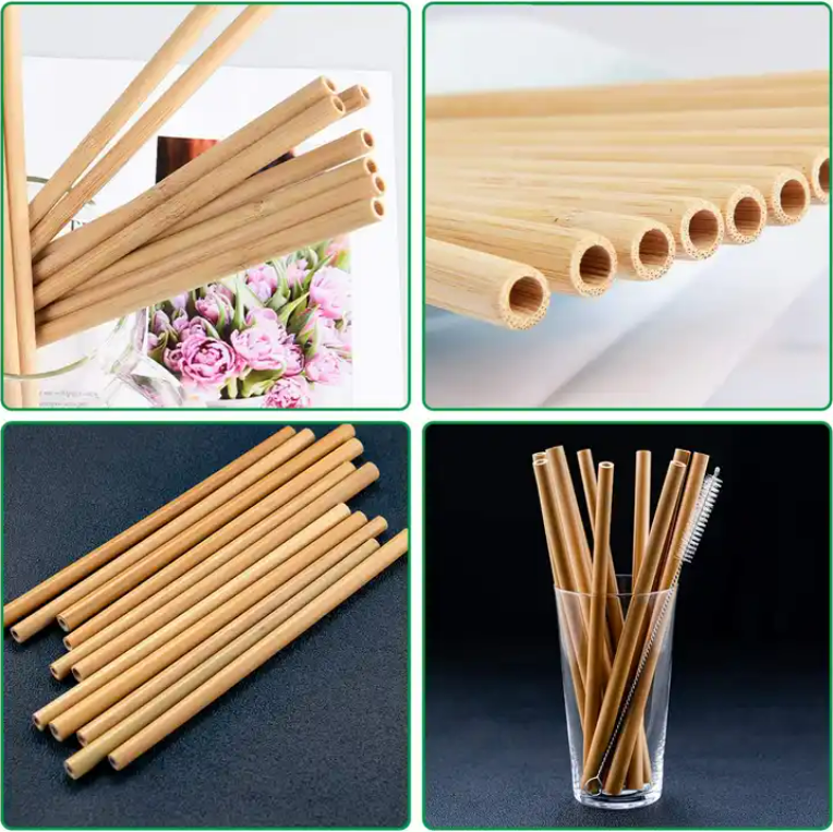 Eco-Friendly Biodegradable Disposable PLA Straw Cool Drinking Straight Straw Made Sugarcane Paper Parties Free