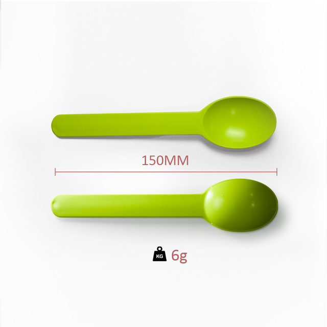 Colorful Yogurt Ice Cream Spoon Disposable Biodegradable Ice Cream Spoons