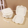 Umwelt freundliche Clamshell-Verpackung Biologisch abbaubare Kunststoffsc halen für nachhaltige Lebensmittel liefer dienste zum Mitnehmen