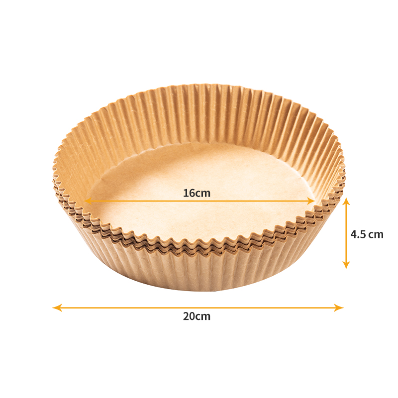 Nanbei Großhandel BPA Free Antihaft Einweg-Luft fritte use 8 Zoll Pergament Back papier 8-10zoll Runde Luft fritte use Papier