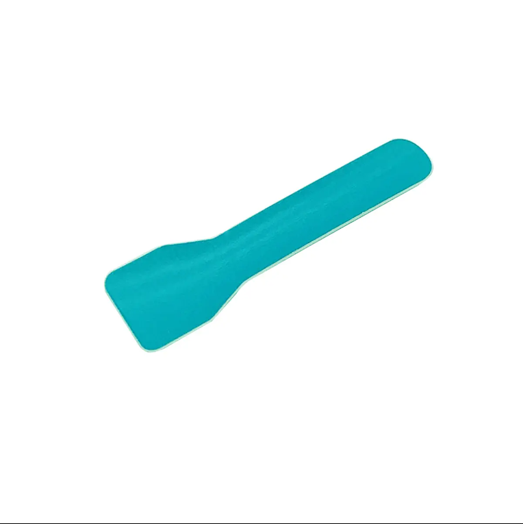 Factory Cheap Custom Printed Biodegradable Small Spoon Disposable Paper Cutlery Gelato Fork and Spoon Set for Ice Cream