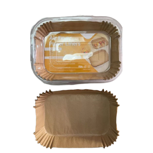 Rectangular Air Fryer Liner for Temperature Range 0 to 230 Degrees Celsius Chemical Pulp Plastic Baking Paper for Packaging