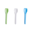 Compostable Individually Wrapped Cutlery Disposable Ice Cream Spoon PLA Colorful Ice Cream Tasting Spoons