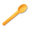 Creative PLA PP Disposable Ice Cream Colorful 15cm Coffee Ice Cream Spoon