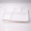 5 Dividers Microwave LeakProof Stackable Disposable Plastic to Go Containers Catering Meal Trays With Lids