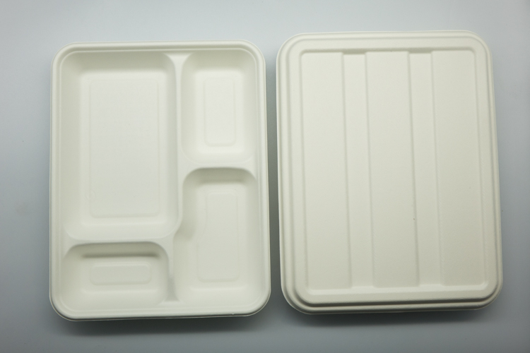 Factory Wholesale 100% Biodegradable Ecofriendly Lightweight Biodegradable Bagasse Paper Plate Food Trays