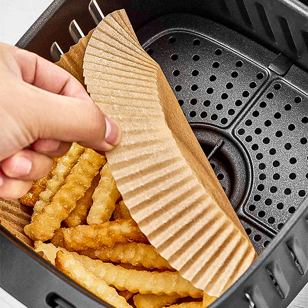 Antihaft-Luftfritteuse-Einweg-Papier liner, öl beständige Luftfritteuse-Pergament papier auskleidungen, wasserdichtes Airfryer-Back papier