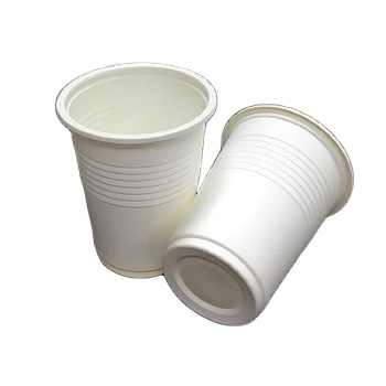 Eco-Friendly Cornstarch Round Cup for Cold and Hot Drinking Cups
