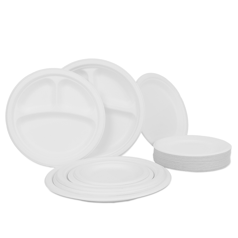 Food Degree Biodegradable Packaging Bagasse Pulp Plates