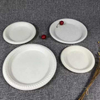 Corn Starch 8 Inch Disposable Party Plate Cornstarch Lunch Plate Cornstarch 3 Partitioned Plate Lid