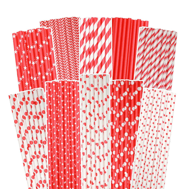 Factory Eco-friendly Environmental Straw Wrapping Paper Disposal Paper Straw Different Color Paper Straw