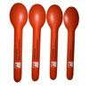 Stronger Customized Disposable Birthday Party Kids Chocolate Ice Cream Red Paper Spoon Fork Paper Spork