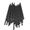 2025 Bulk Durable Paper Straws Biodegradable Straws Black and White Dots Reusable Drinking Straws
