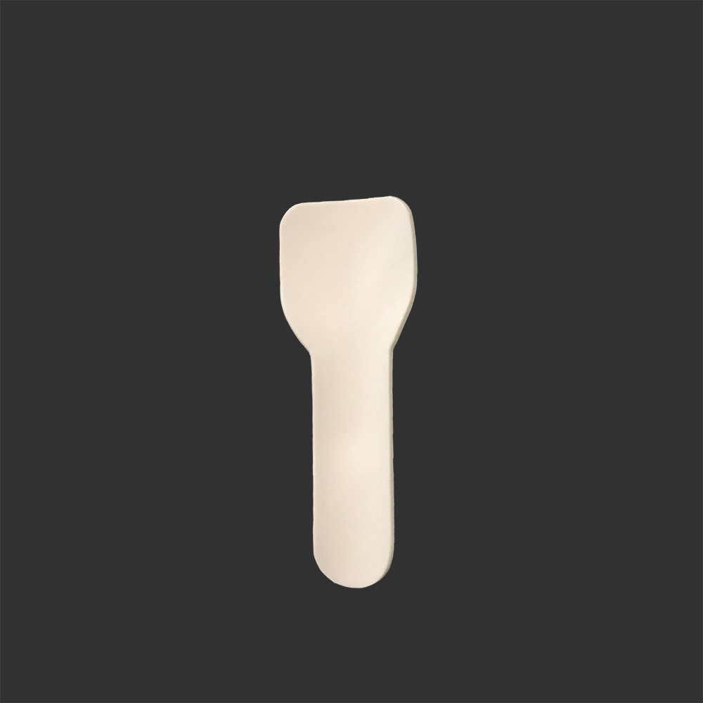  Paper Ice Cream Spoon 100% Biodegradable Eco-Friendly Outdoor Travel Wedding Camping Luxury Custom Dessert Spoon
