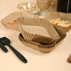 Air Fryer Paper with Food Grade Perforated Degradable Paper with Both Sides Silicone Paper