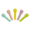 Wholesale Biodegradable Paper Desert Scoop Compostable Cardboard Paper Ice Cream Mini Spoon, 9.5 Cm, White