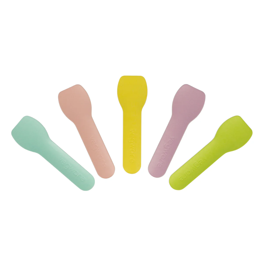 Wholesale Biodegradable Paper Desert Scoop Compostable Cardboard Paper Ice Cream Mini Spoon, 9.5 Cm, White
