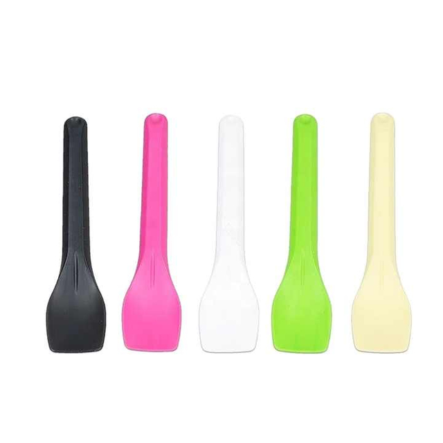  Disposable Gelato Spoon Ice Cream Plastik 3 Inch Plastic Taster Spoons