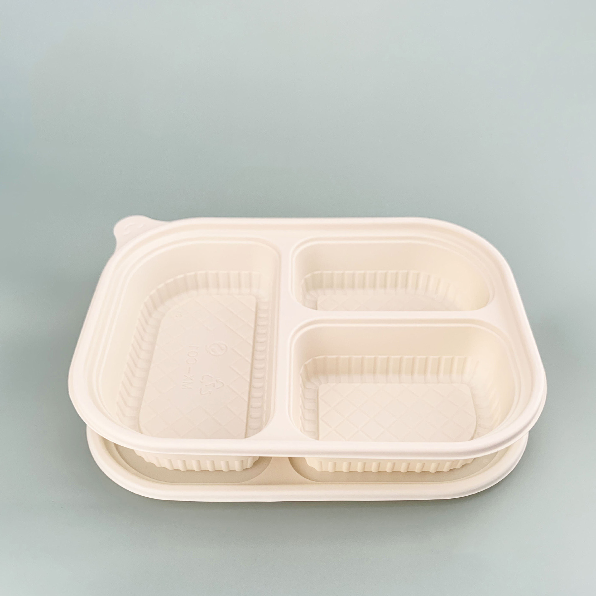 Corn Starch Box Take Out Container Food Box Lunch Box Cornstarch with 4 Compartments Food Packing to Go