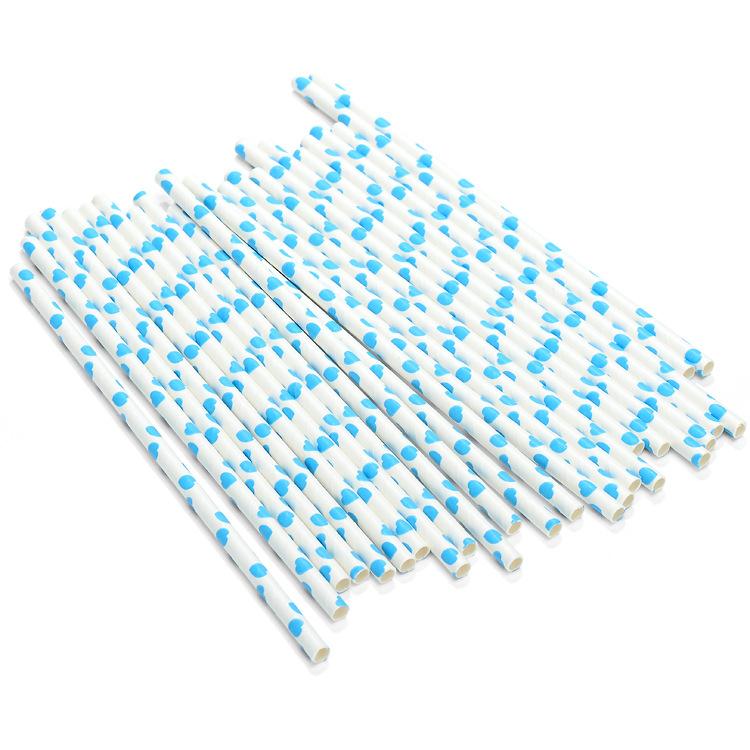 Eco-friendly Disposable Biodegradable Drinking Paper Ecological Paper Printing Straw