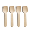  High Quality Eco-Friendly Custom LOGO Disposable Mini Wood Spoon Tasting Ice Cream or Tea Small Round for Dessert