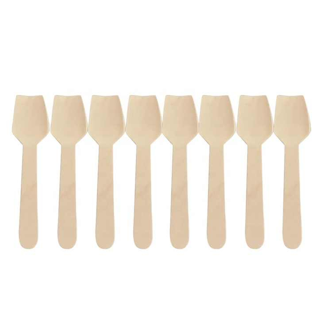 Wooden Mini Ice Cream Spoon Dessert Spoon Fruit Spoon