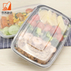 Customize to Go Takeaway Lunch Box Disposable Bento Box Meal Prep Disposable Plastic Food Container with Lid Microwave