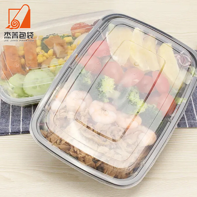 Customize to Go Takeaway Lunch Box Disposable Bento Box Meal Prep Disposable Plastic Food Container with Lid Microwave