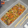 2800ml Disposable Plastic Salad Lunch Food Container With Lid 1500ml Microwavable Party Food Box