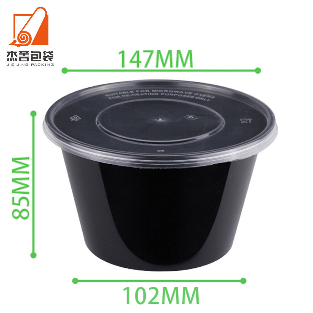 Round Shape 1000ml Disposable Plastic Bowl Microwaveable Bowl