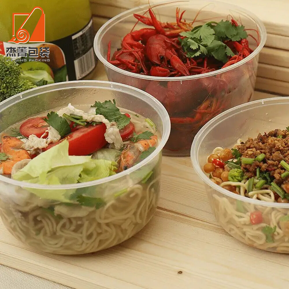 Wholesale Microwave Safe Food Grade Plastic Meal Prep Bowls for Salad Take Out Soup Storage