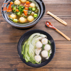 260 ML Eco Friendly Microwaveable Disposable Takeaway Food Container Round Plastic Bento Lunch Box