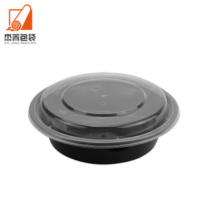 Good Quality Disposable Plastic Food Container Meal Prep Containers Round Microwavable Take Out Bowl for Food Storage