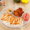 4 Compartment Takeaway Disposable Plastic Lunch Container With Lid