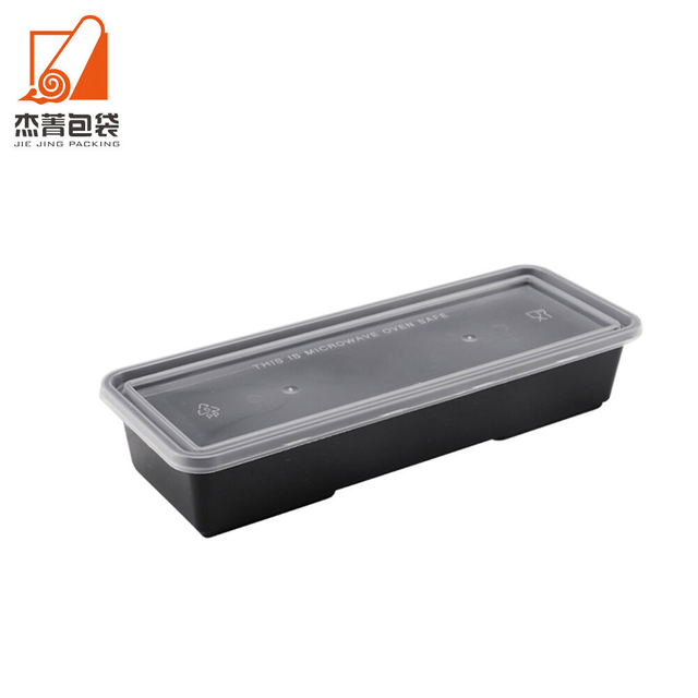 Disposable Rectangular Takeaway Sushi Spicy Halogen Bento Lunch Box Fruit Plastic Container
