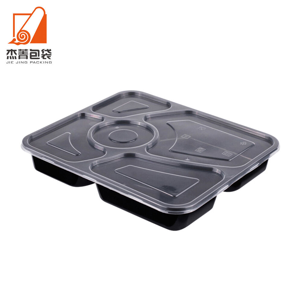 Factory Supplier Disposable Packaging Container Microwave Safe Plastic Takeaway Food Box with Lid