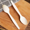 Individually Wrapped Disposable Cornstarch Biodegradable Cutlery Spoon Eco Friendly Spoon